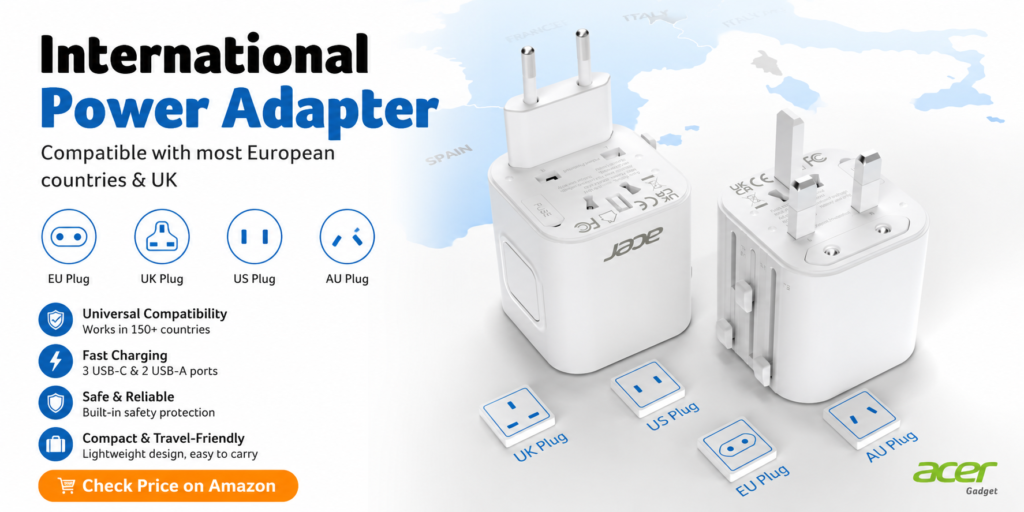 Acer Universal Travel Plug Adapter Review: A Practical Choice for International Travel