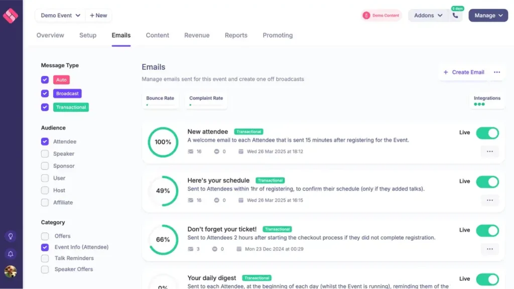 heysummit-email-automation-dashboard